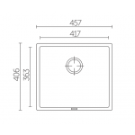 Carysil Magic Salsa MS-100-Croma 廚房水槽 (灰色)